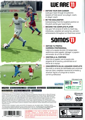 FIFA Soccer 11 box cover back